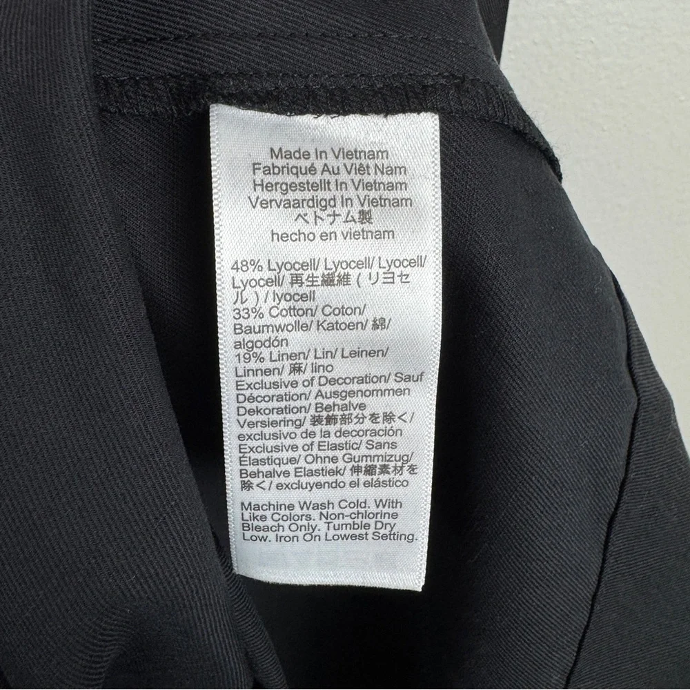 Madewell Seamed Squareneck Fitted Midi Dress Black Size 8/M NWT - Picture 11 of 11